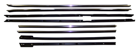 1965-1966 Cadillac Deville 2 door hardtop belt line molding, window sweep seals