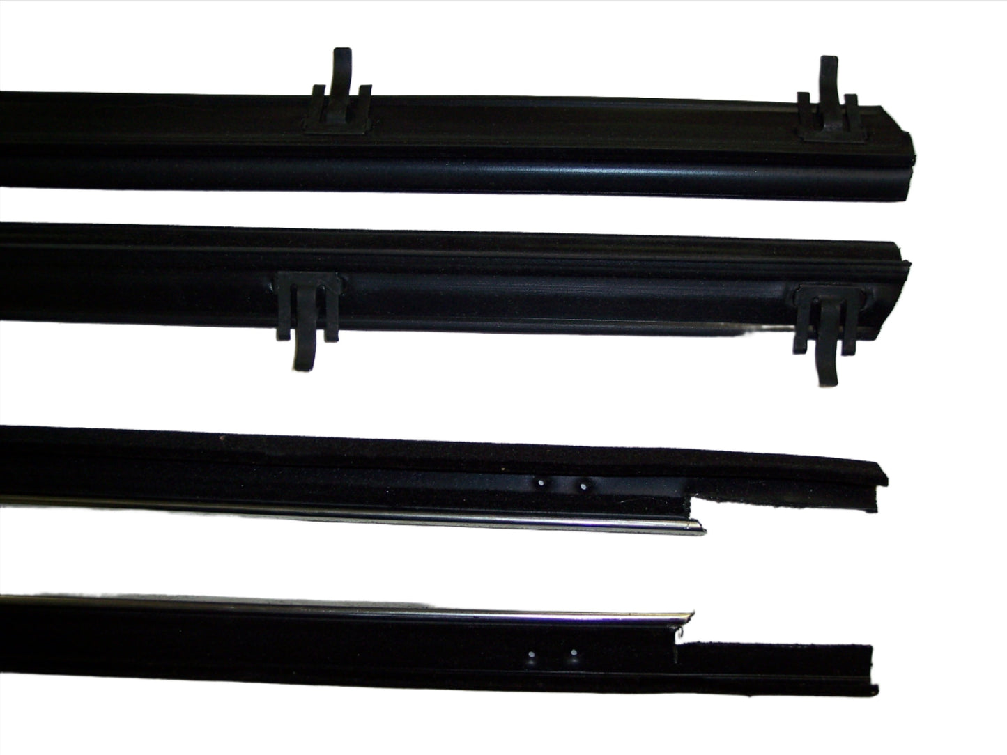 1978-1983 FORD FAIRMONT, FUTURA & MERCURY ZEPHYR 2 DR FASTBACK WINDOW SWEEP SET 4PCS
