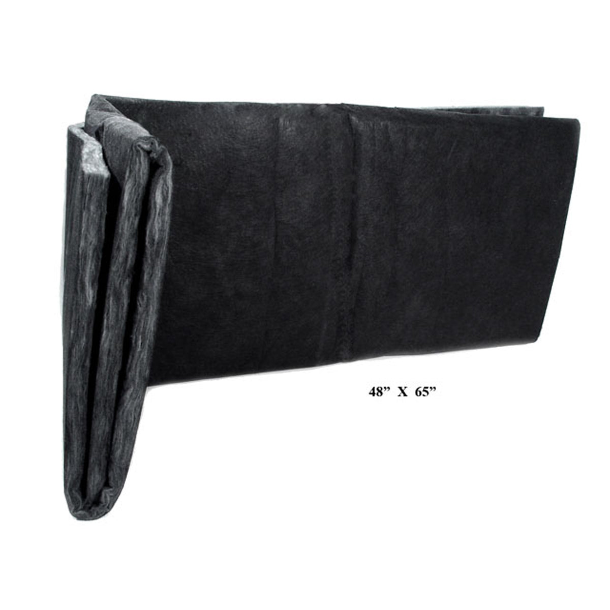 48" X 65" Hood Insulation - Black Fiberglass; HI 3