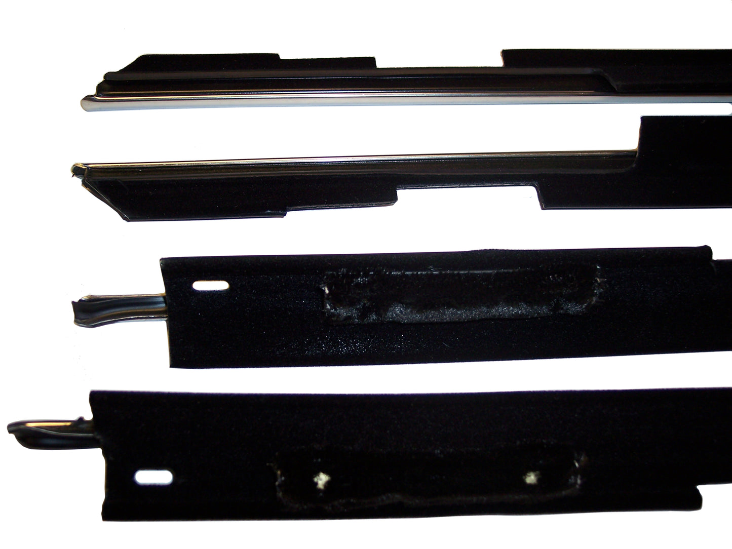 1980-1990 Chevrolet 4-door sedan window sweep set, rear doors