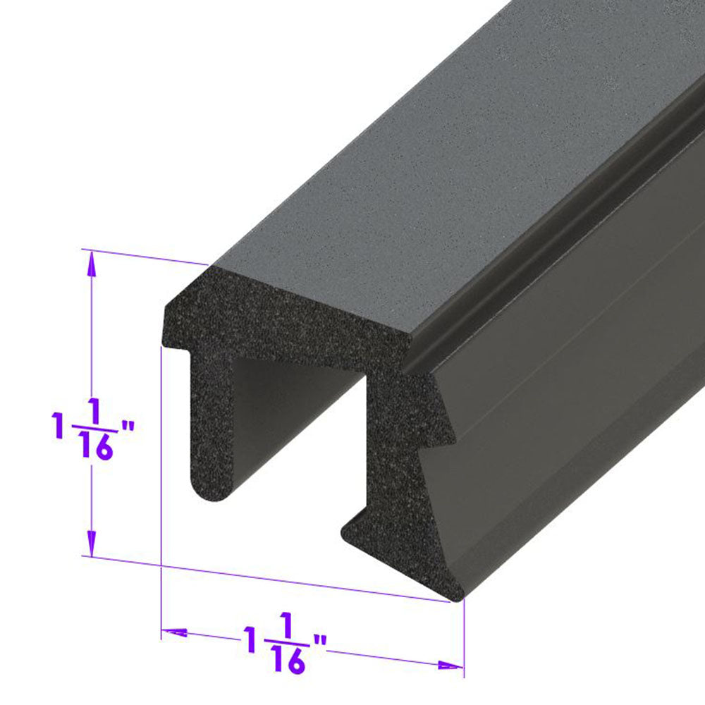 Roof Rail Seal 2-door hardtops; LP 110-MB