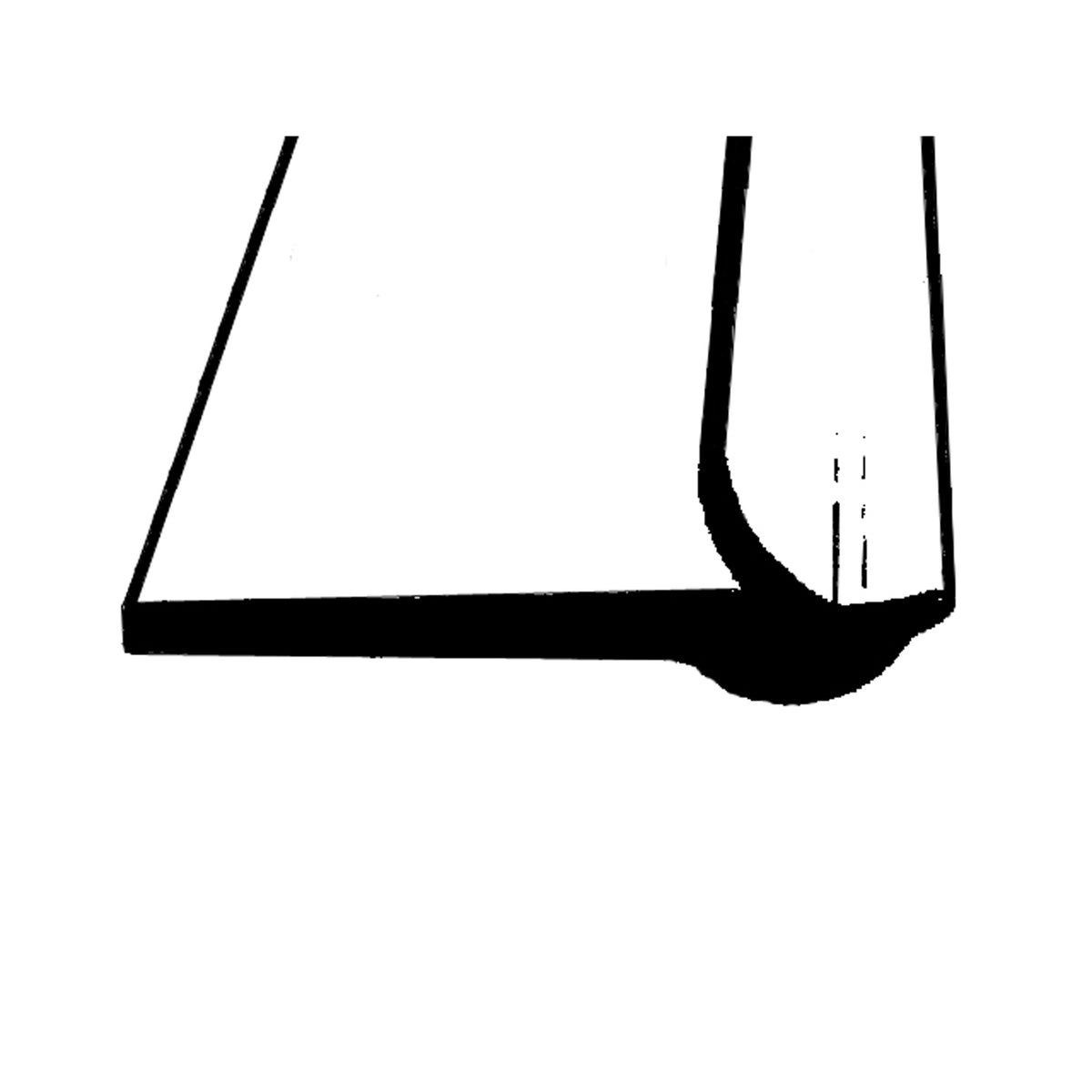Black Rubber Hood to Cowl Seal; LP 14-Q