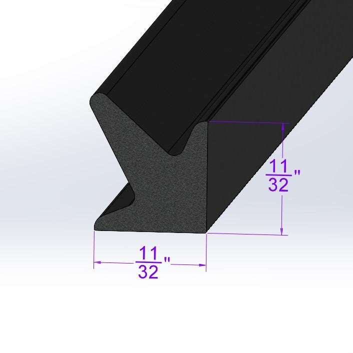 Door Side Seal. Sold by the foot