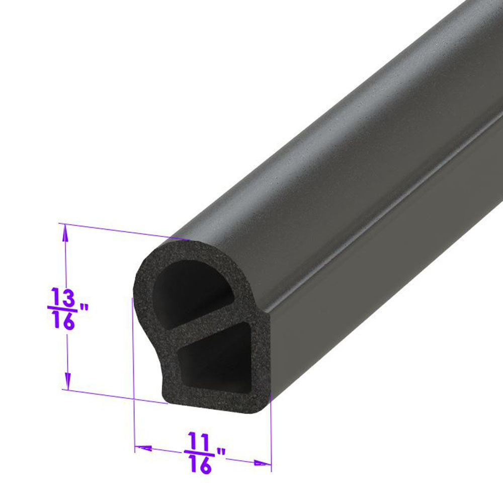 Lower Tailgate Seal Vertical; LP 48-A