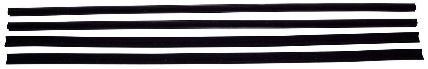 1970-1977 Ford Maverick 4 pc inner-outer window sweeps, belt line molding, felts