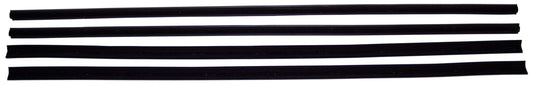 1970-1977 Ford Maverick 4 pc inner-outer window sweeps, belt line molding, felts
