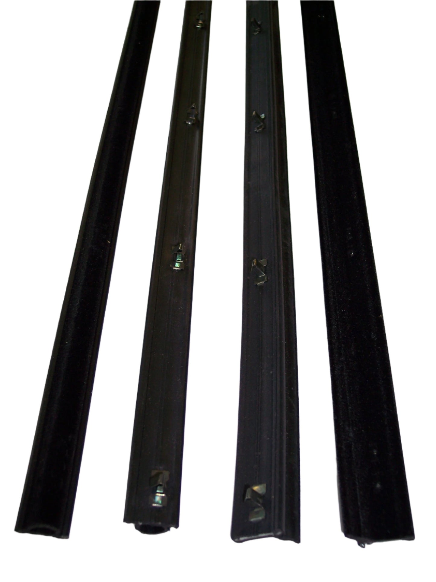 1970-1977 Ford Maverick 4 pc inner-outer window sweeps, belt line molding, felts