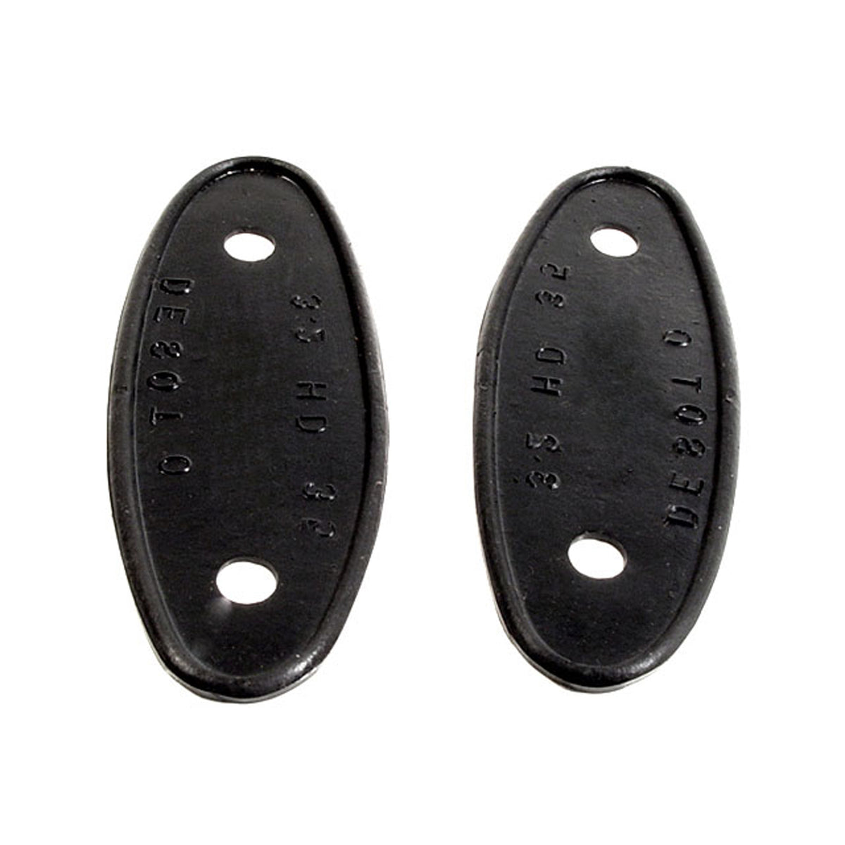 2" wide X 5-3/8" long Headlight Bar Pads For DeSoto Model SC 1932; MP 663-B