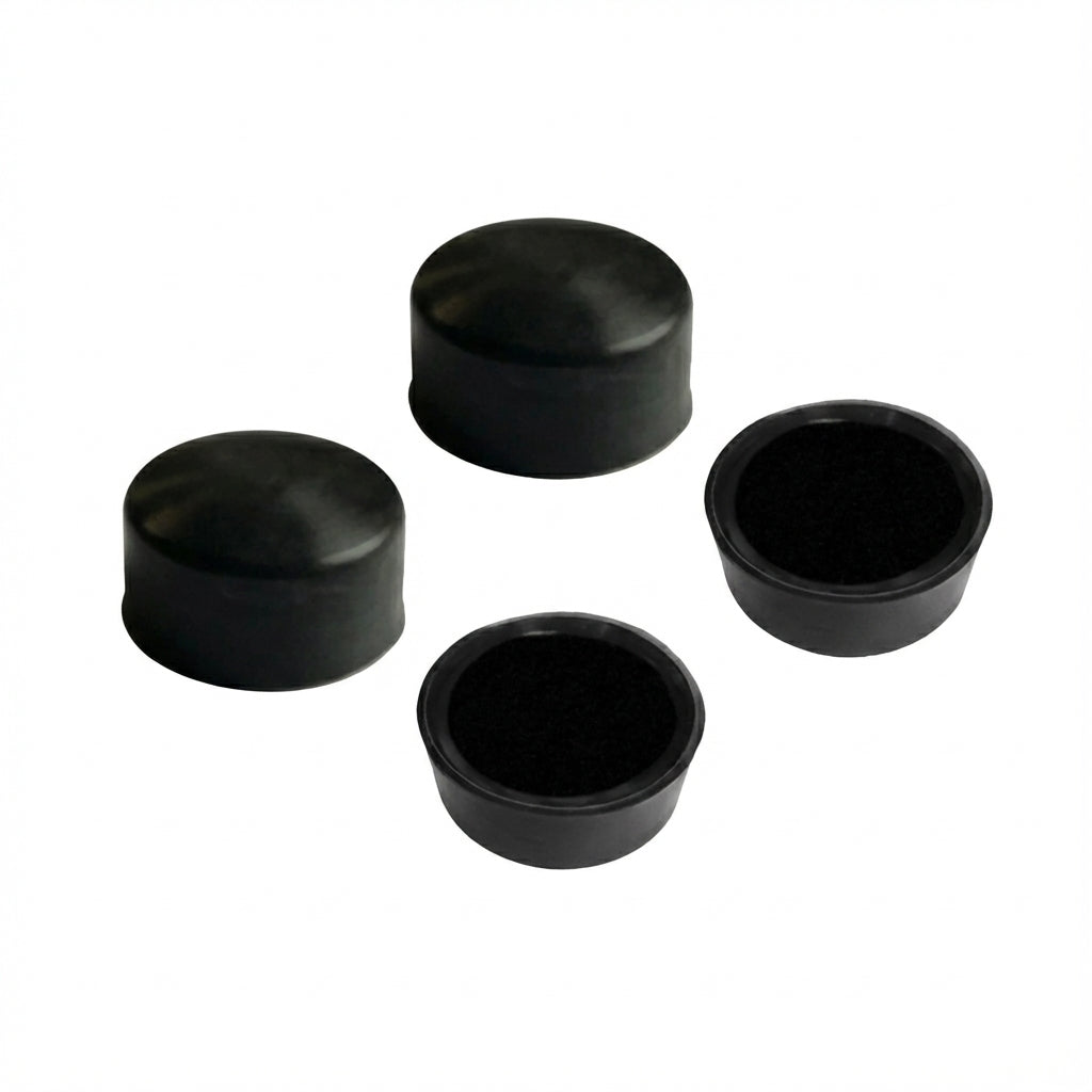 Nut Cover 0.68" (17.3mm) HEX X 0.39" (9.9mm) Blackout Heat-proof Silicone; NC 18