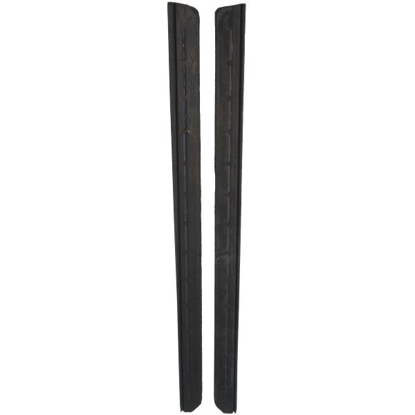 1965-1970 full size GM 4 door hardtop rear window leading edge seals, pair.