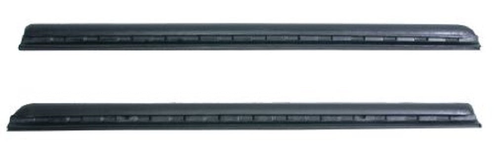 1965-1970 full size GM 4 door hardtop rear window leading edge seals, pair.