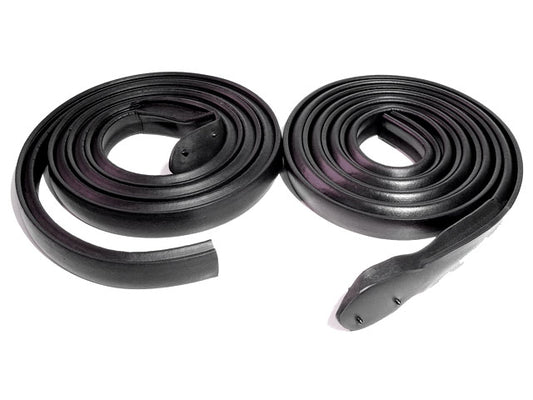 1971-1976 Full size GM 2-door hardtop roof rail seals, pair.