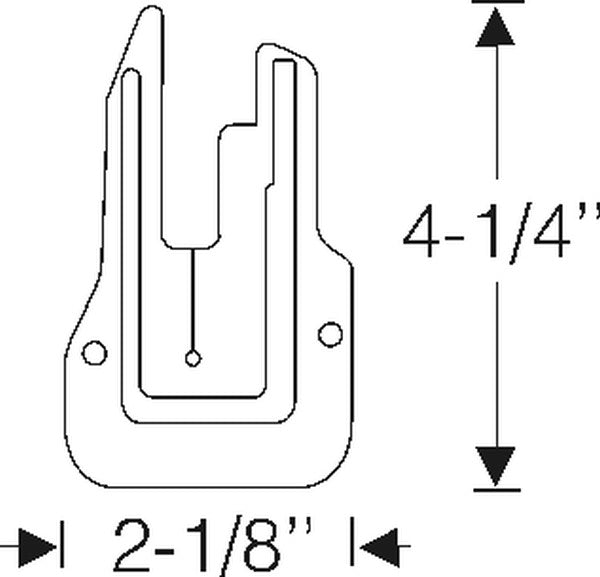 1965-1966 Chevrolet Bel Air, Biscayne, Caprice & Impala U-jam (lock pillar) seals, pair