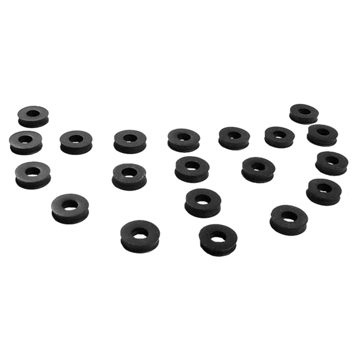Flat Rubber Washers 7/32" I.D, 1/2" O.D, 1/8" thick, 20-Piece; UW 26