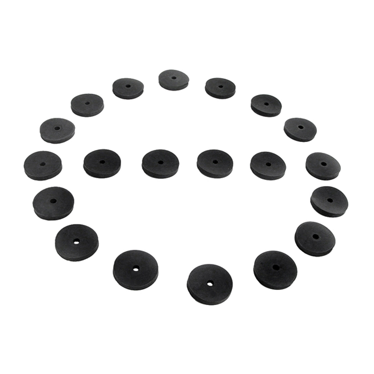 Flat Rubber Washers 7/32" I.D, 3/4" O.D, 1/8" thick, 20-Piece; UW 28