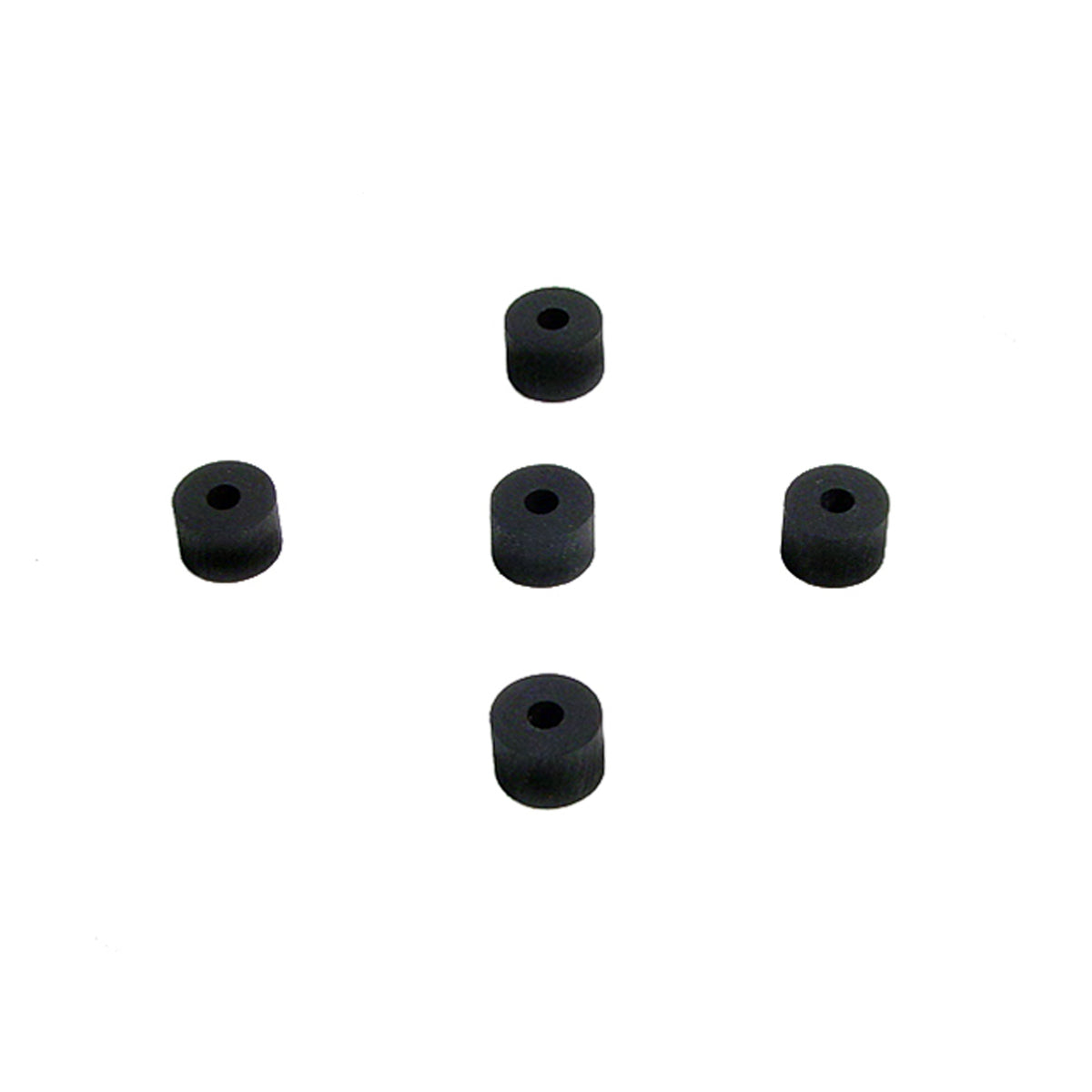 Flat Rubber Washers 1/8" I.D, 3/8" O.D, 1/4" thick, 5-Piece; UW 34