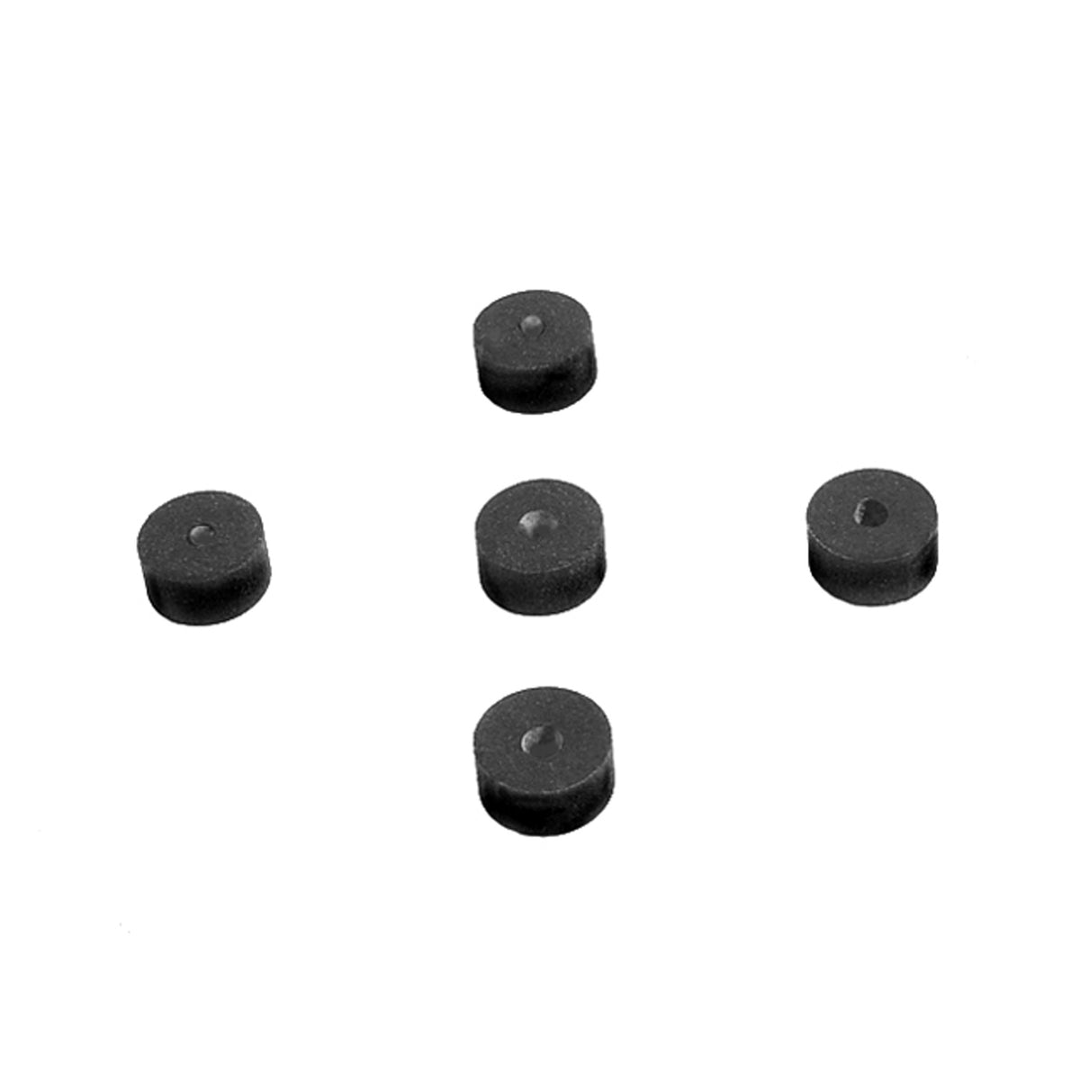 Flat Rubber Washers 1/8" I.D, 1/2 O.D, 1/4" thick, 5-Piece; UW 35