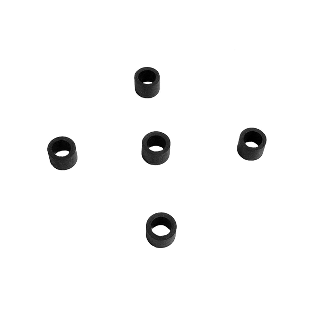 Flat Rubber Washers 1/4" I.D, 1/2" O.D, 1/4" thick, 5-Piece; UW 38