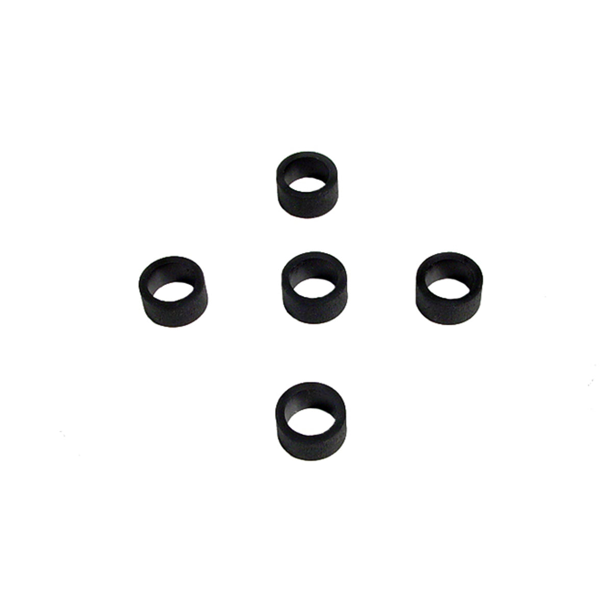 Flat Rubber Washers 3/8" I.D, 1/2" O.D, 1/4" thick, 5-Piece; UW 42