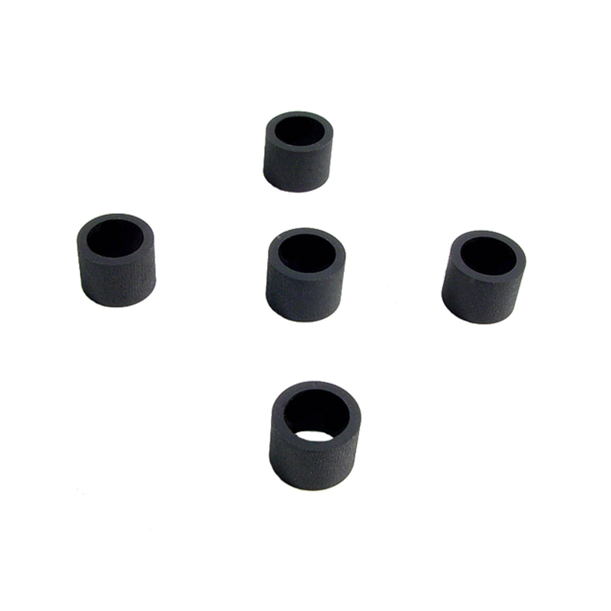 Flat Rubber Washers 3/8" I.D, 1/2" O.D, 3/8" thick, 5-Piece; UW 54