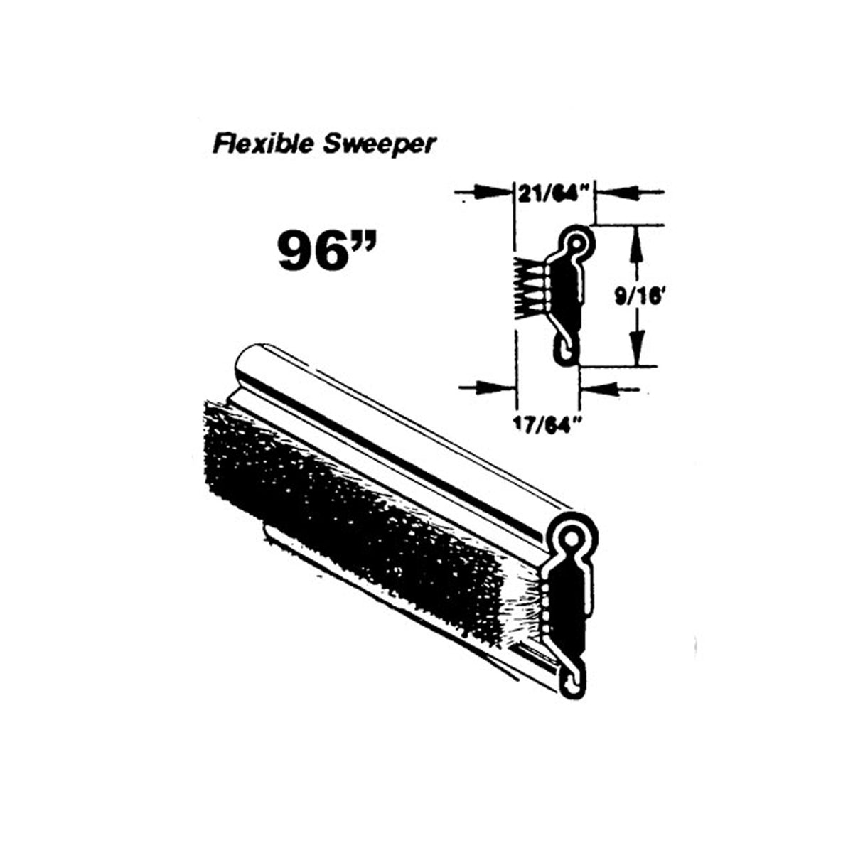 Flexible Window Sweeper For Ford Country Sedan 1952-1960, F2 1952; WC 7-96