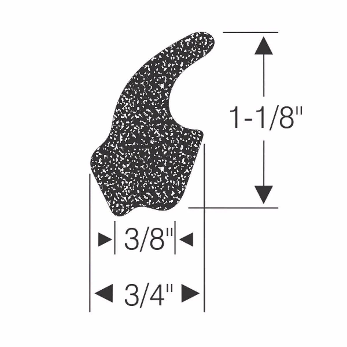 1962-1970 Ford & Mercury new trunk lid weatherstrip seal, fits many models