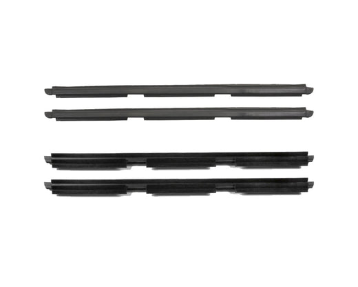 1997-2001 Jeep Cherokee rear door window sweep seals, belt line molding, 4pcs