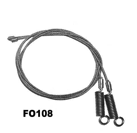 1965-1968 Ford Mustang convertible top hold down tension cables, pair.