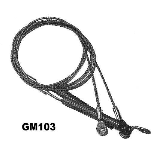 1968-1972 Buick, Chevrolet, Oldsmobile and Pontiac 'A' body convertible top hold down tension cables, pair.