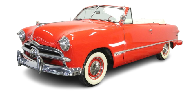 1949-51 FORD CUSTOM & CUSTOM DELUXE Convertible Vinyl Top, Vinyl Window & Pads