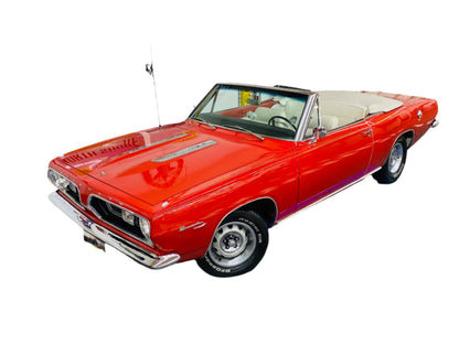 1967-1969 Plymouth Barracuda Convertible vinyl top, Window & Pads, White or Black