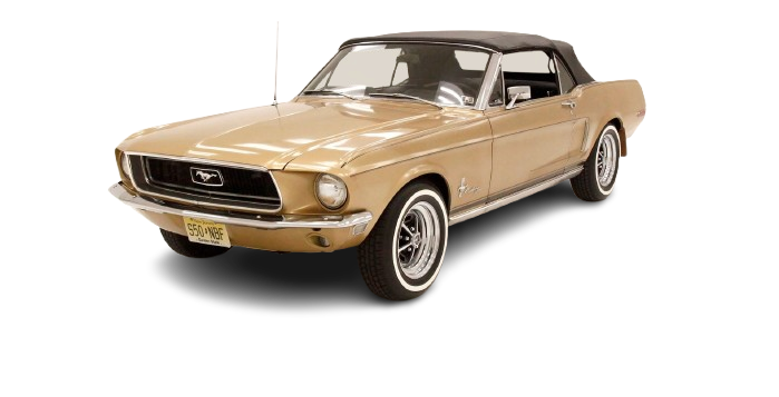 1967-68 MUSTANG Convertible Vinyl Top, Vinyl Window & Pads