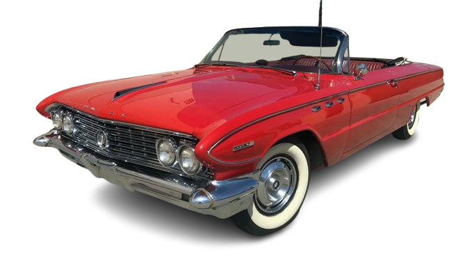 1961-64 INVICTA, LESABRE & WILDCAT W/BOW SLEEVE Convertible Vinyl Top, Vinyl Window & Pads