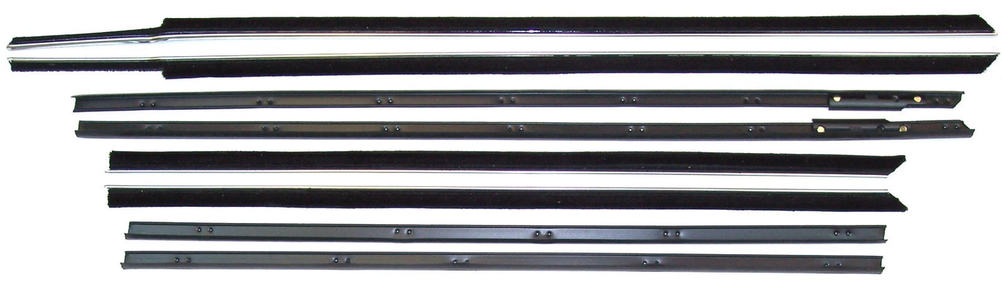 1961 Cadillac Series 62 & Eldorado 2 door hardtop window sweep seals, belt line