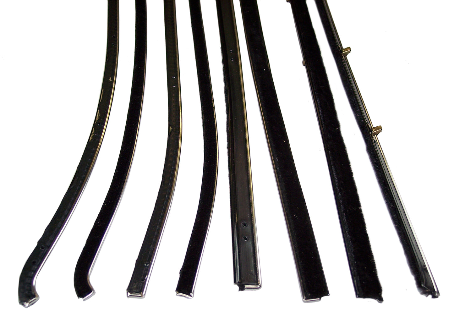 1957 BUICK SPECIAL CONVERTIBLE WINDOW SWEEP SET, 8PC