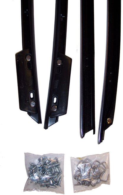 1967-1968 BUICK ELECTRA CONV WINDOW SWEEP SET, 8 PC