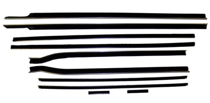 1959-1960 Cadillac Series 62 8pc window sweep seals, belt line molding.