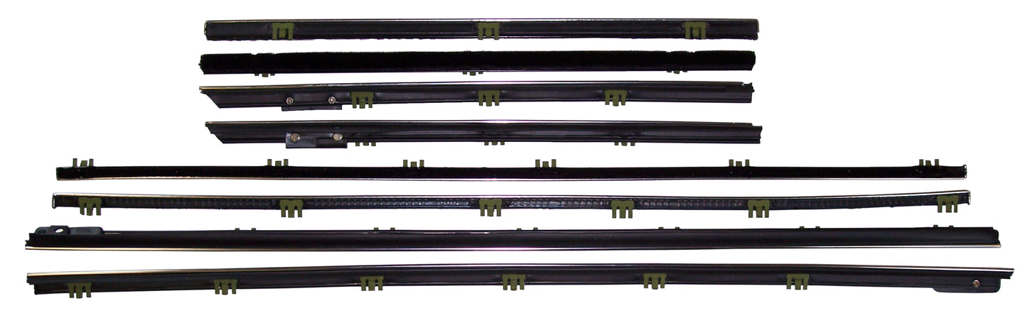 1965 Chevelle & Malibu Convertible 8pc replacement window sweep set.