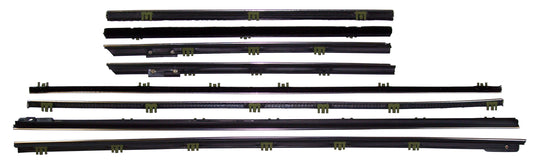 1965 Chevelle & Malibu Convertible 8pc replacement window sweep set.