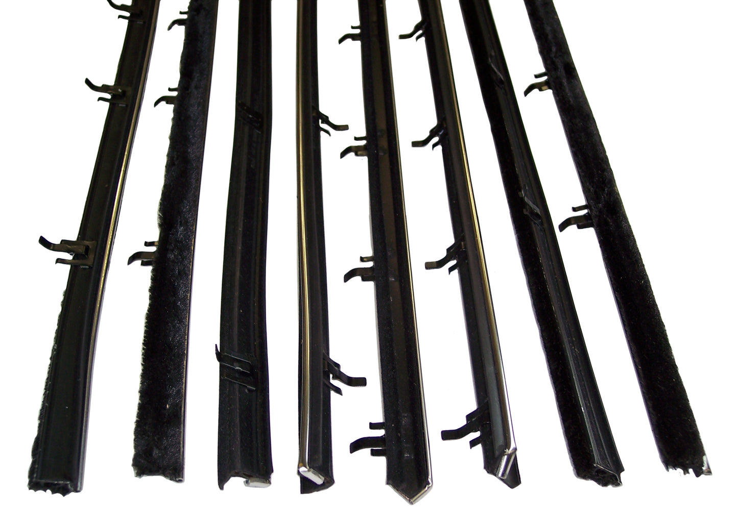 1966-1967 Chevelle & Malibu Convertible 8pc replacement window sweep set.