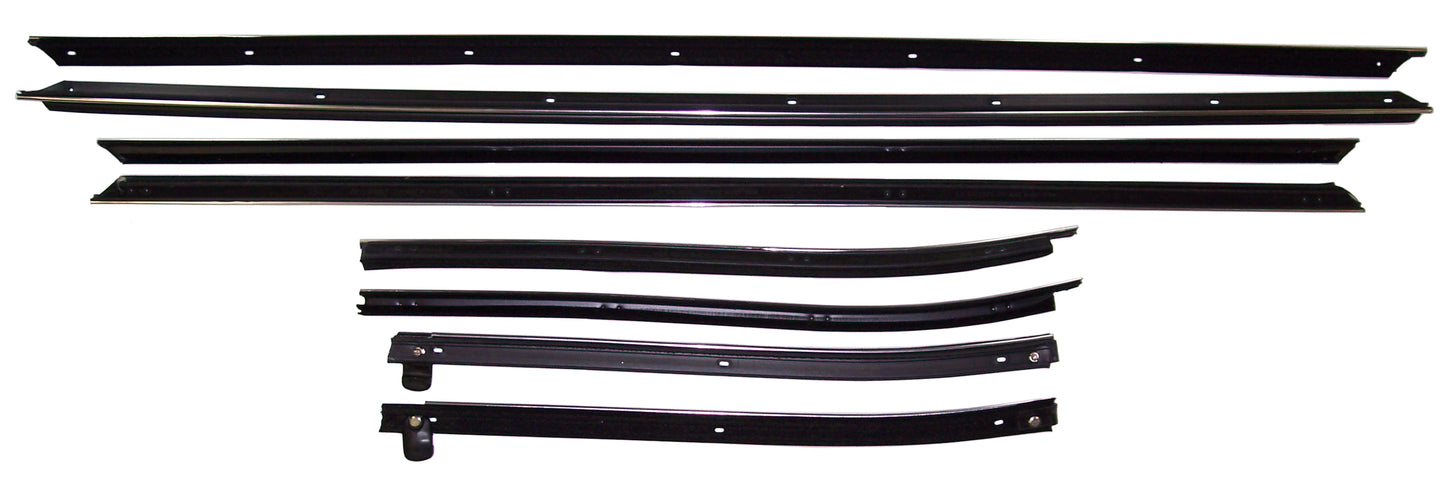 1969 Chevelle Convertible 8pc replacement window sweep set.