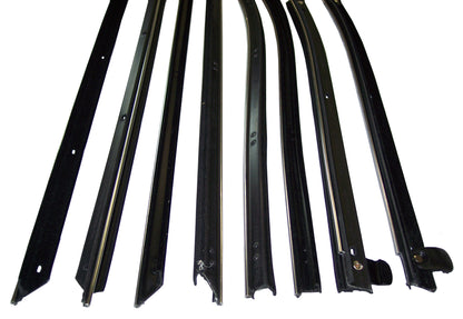 1969 Chevelle Convertible 8pc replacement window sweep set.