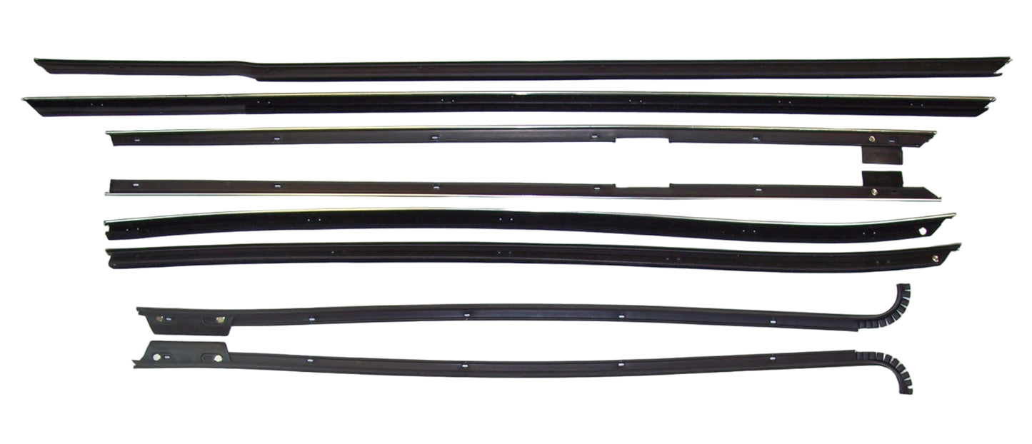 1967-1968 Chevrolet Impala HARTOP 8pc window sweep set.