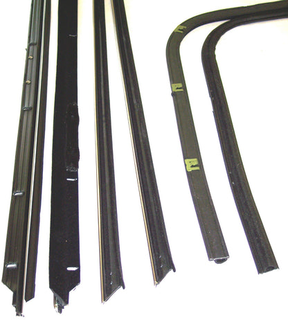 1971-1975 Chevrolet Impala or Caprice Custom Coupe HT 8pc window sweep set.