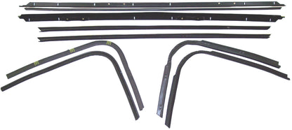 1971-1975 Chevrolet Impala or Caprice Custom Coupe HT 8pc window sweep set.