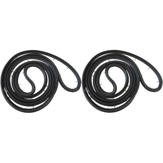 1967-1968 Chevrolet Bel Air, Impala, Cadillac Calais, Deville, Olds 88 &98, 4 door sedan/wagon front door seals, pair.