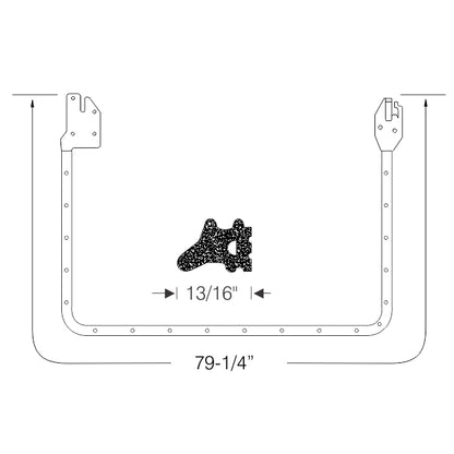 1966-1969 Lincoln Continental 4 door hardtop rear door seals, pair