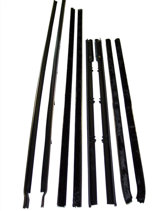 1963 FORD GALAXIE 500 (NOT XL) CONVERTIBLE WINDOW SWEEP SET 8PCS