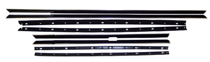 1965-1966 FORD GALAXIE 2 DR HARDTOP & FASTBACK WINDOW SWEEP SET 8PCS