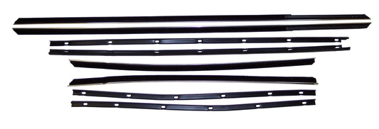 1967-1968 FORD GALAXIE 2 DR HARDTOP & FASTBACK WINDOW SWEEP SET 8PCS